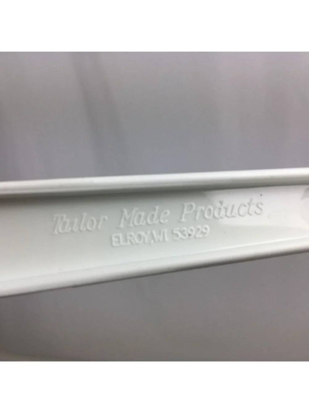 Vintage Tailor Made Products White Meat Fork Made USA Plastic Nylon